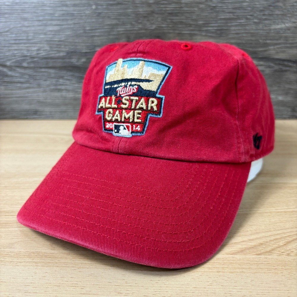 Minnesota Twins Hat Strap Back Red MLB Baseball All Star Game Adjustable '47